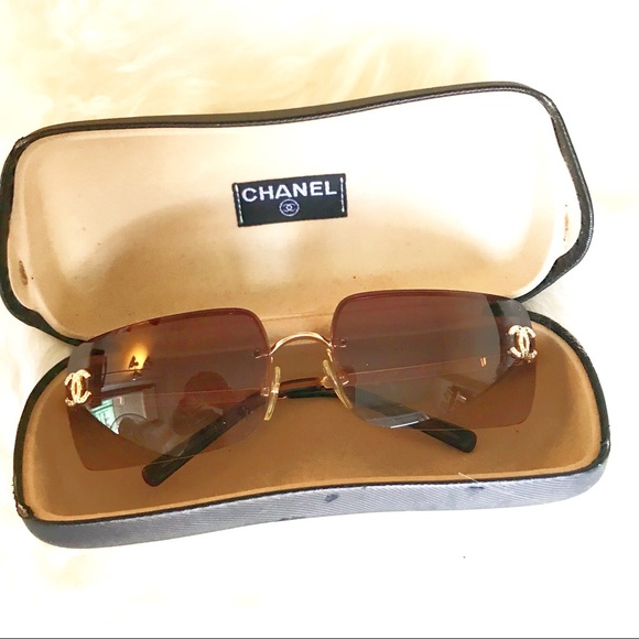 gold square sunglasses